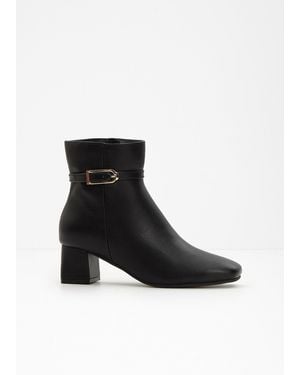 bonprix Stiefeletten Mit Schnalle - Schwarz
