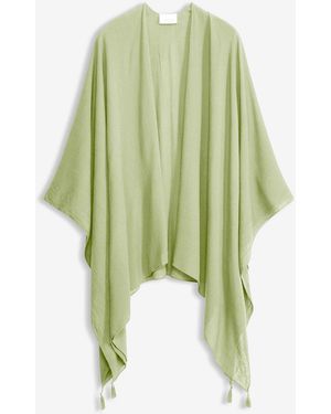 bonprix Sommerponcho Aus Reiner Viskose - Grün