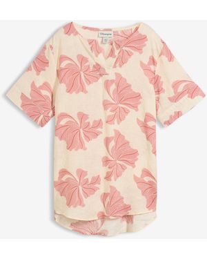 bonprix Tunika Aus Reinem Leinen - Pink