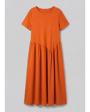 bonprix Jersey-Kleid Aus Reiner Bio-Baumwolle - Orange