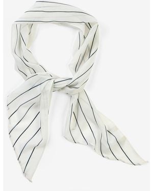 bonprix Gestreiftes Tuch Aus Chiffon - Weiß