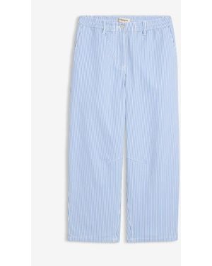 bonprix Barrel-Hose Mit Bequembund, High Waist - Blau