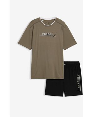 bonprix Shorty Mit Weicher Baumwolle - Grün