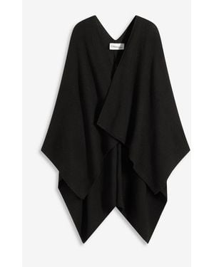 bonprix Weicher Poncho - Schwarz