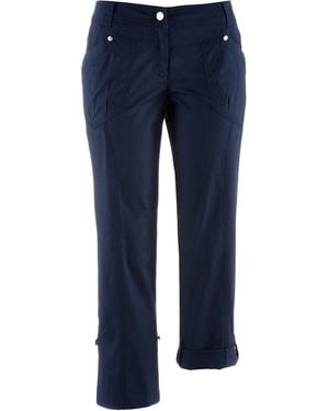 bonprix Stretch-Cargo-Hose, 3/4-Länge - Blau