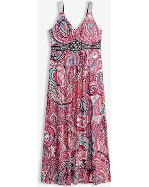 bonprix Maxikleid Mit Applikationen - Pink