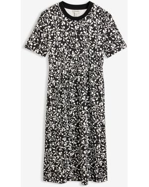 bonprix Ausgestelltes Jerseykleid Aus Schwerer Bio-Baumwolle - Weiß