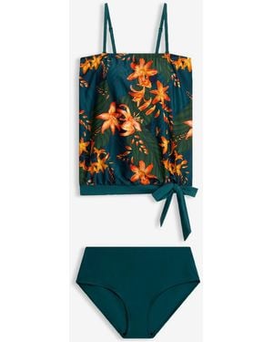 bonprix Oversize-Tankini Mit Abnehmbaren Trägern (2-Tlg.Set) - Grün