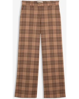 bonprix Marlenehose Aus Weichem Woll-Mix - Braun