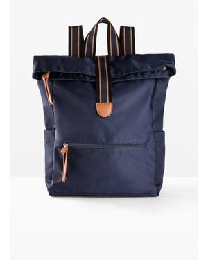 bonprix Rucksack Mit Kontrastdetails - Blau