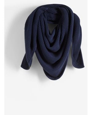 bonprix Dreieckstuch Aus Reiner Baumwolle - Blau