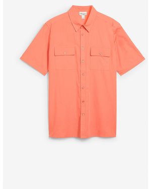 bonprix Kurzarmhemd Aus Reiner Baumwolle - Pink
