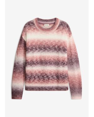 bonprix Strickpullover Mit Wollanteil - Pink