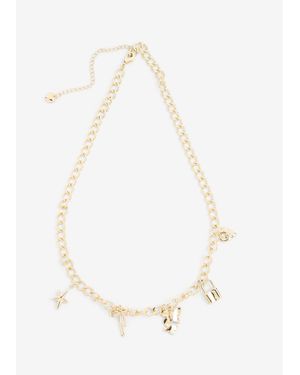 bonprix Kette Mit Charms - Weiß