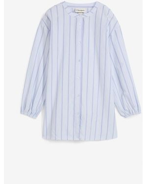 bonprix Longbluse Aus Baumwollpopeline - Weiß