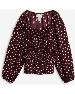 bonprix Bluse Aus Fließendem Satin - Rot