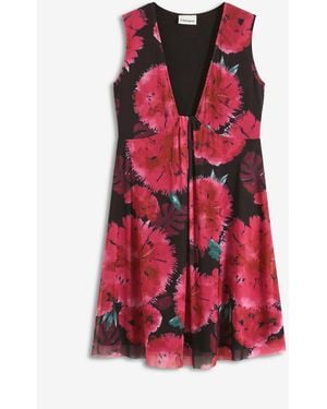 bonprix Jerseykleid Mit Mesh - Rot