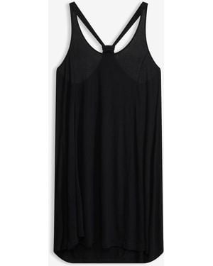 bonprix Strandkleid Aus Fließender Viskose - Schwarz
