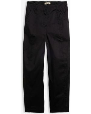 bonprix Twill Barrel-Hose - Schwarz