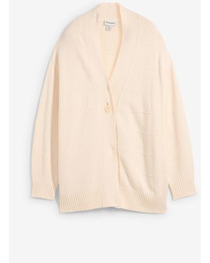 bonprix Longstrickjacke - Natur
