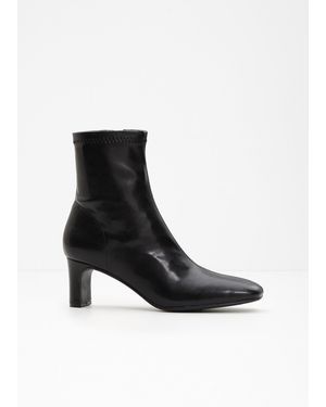 bonprix Stiefeletten Mit Flexiblem Schaft - Schwarz