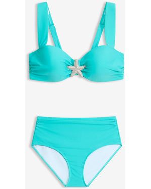 bonprix Balconette-Bikini Mit Seesterndetail (2-Tlg.Set) - Blau