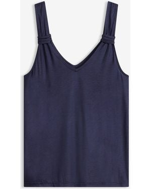 bonprix Jersey-Top Aus Reiner Viskose - Blau