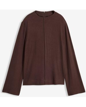 bonprix Rollkragenshirt Aus Viskose-Mix - Braun