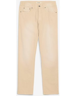 bonprix Leichte Regular Fit Jeans Mit Dehnbund Aus Colored Denim, Straight - Natur