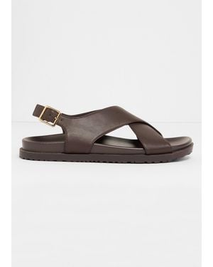 bonprix Sandalen Mit Bequemem Fußbett - Braun