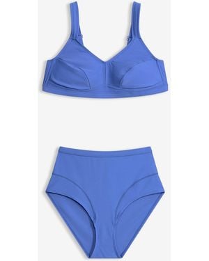 bonprix Bedeckender Bikini Schnelltrocknend (2-Tlg.Set) - Blau