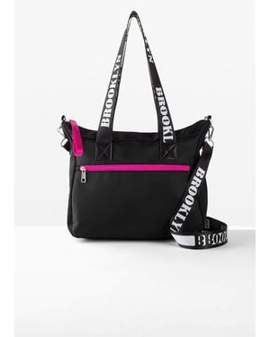 bonprix Sporttasche Mit Kontrastdetails - Schwarz