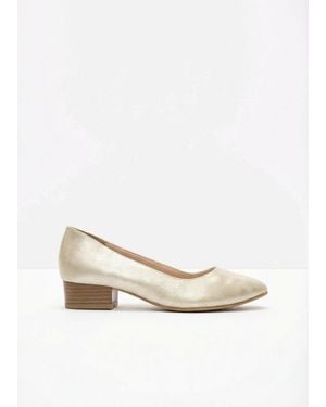 bonprix Pumps Mit Blockabsatz - Natur