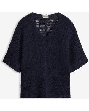 bonprix Grobstrick-Pullover - Blau