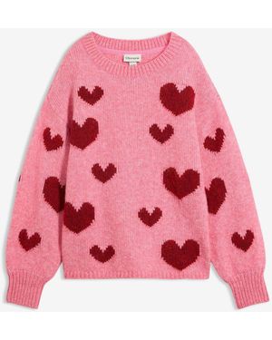 bonprix Boxy-Strickpullover - Pink