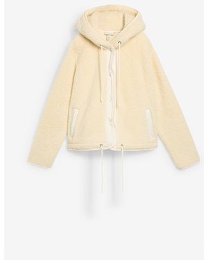 bonprix Teddy-Fleece Jacke - Weiß