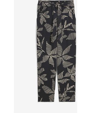 bonprix Schlupfhose Mit Bindeband - Grau