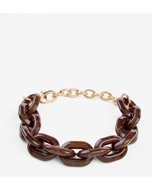 bonprix Chunky Gliederarmband - Braun