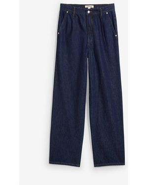 bonprix Straight-Jeans High Waist, Low Stretch - Blau