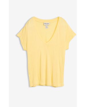 bonprix T-Shirt Aus Softer Viskose - Gelb