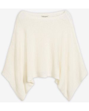 bonprix Kimono-Pullover Aus Bändchengarn - Weiß