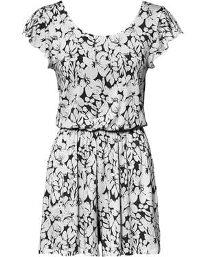 bonprix Kurzer Jersey-Jumpsuit - Schwarz