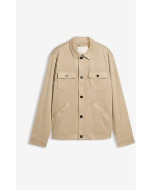 bonprix Velourslederimitat-Jacke - Natur