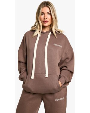 DSGN Studio Sudadera Oversize Con Capucha - Marrón
