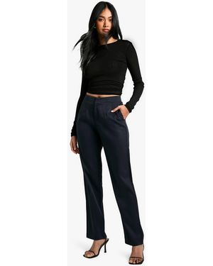 Boohoo Tailored Tapered Trouser - Black