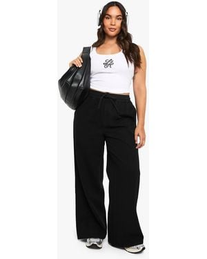 Boohoo Plus Elasticated Waist Jean - Black