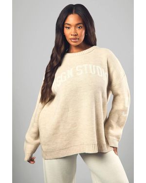 DSGN Studio Plus Dsgn Studio Crew Neck Sweater - Natural