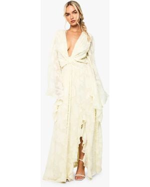 textured split cut out maxi dress Textured Split Cut Out Maxi Dress