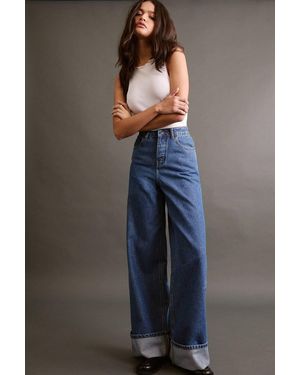Nasty Gal The Denim Turn Up Jeans - Blue