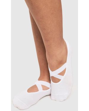 Boohoo Dsgn Studio Pilates Yoga Grip Socks - White